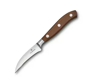 Кухонный нож Victorinox Grand Maitre Wood Shaping 8см изогн. с дерев. ручкой (GB)