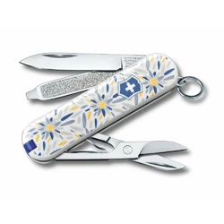 Складной нож Victorinox CLASSIC LE "Alpine Edelweiss" 58мм/1сл/7функ/цветн/чехол /ножн
