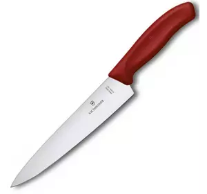 Кухонный нож Victorinox SwissClassic Carving 19см с крас. ручкой (блистер)