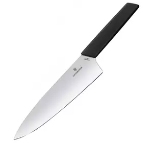 ДубльКухонный нож Victorinox Swiss Modern Carving 20см широк. с черн. ручкой (блистер)